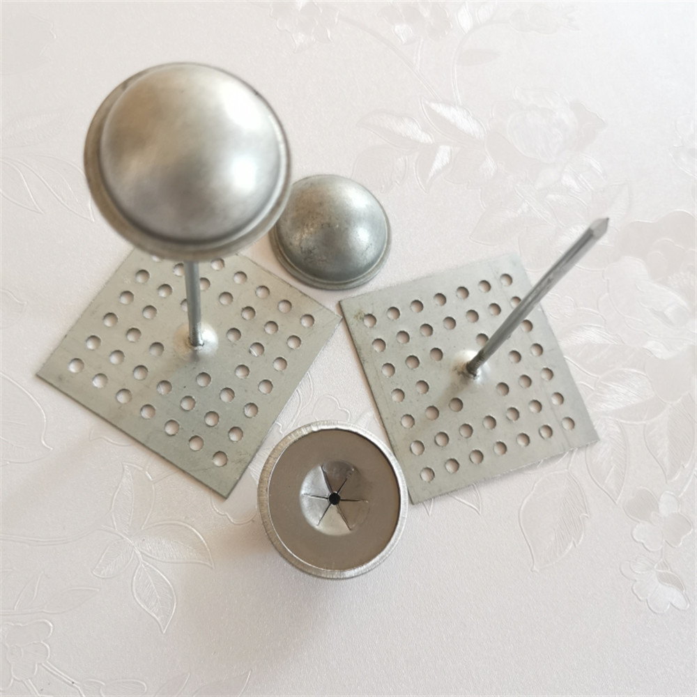 Galvanized Steel 28 Mm Dome Cap Washers To Fix 3 Mm Nails