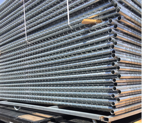 10ga Wire 6x12ft Temporary Security Fencing With Chain Link