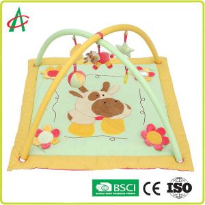 China EN71 Square Baby Crawling Blanket With Animal Character Printing wholesale