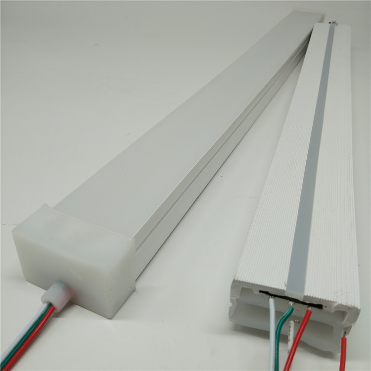 40mm Chasing 12V Dmx Led Neon 5050Rgb flex lampara navidea Dmx512 corner neon led tape 20m led rgbw light strip