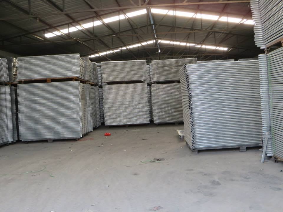Professional Portable Temporary Fence Panels With Temporary Fence Stay