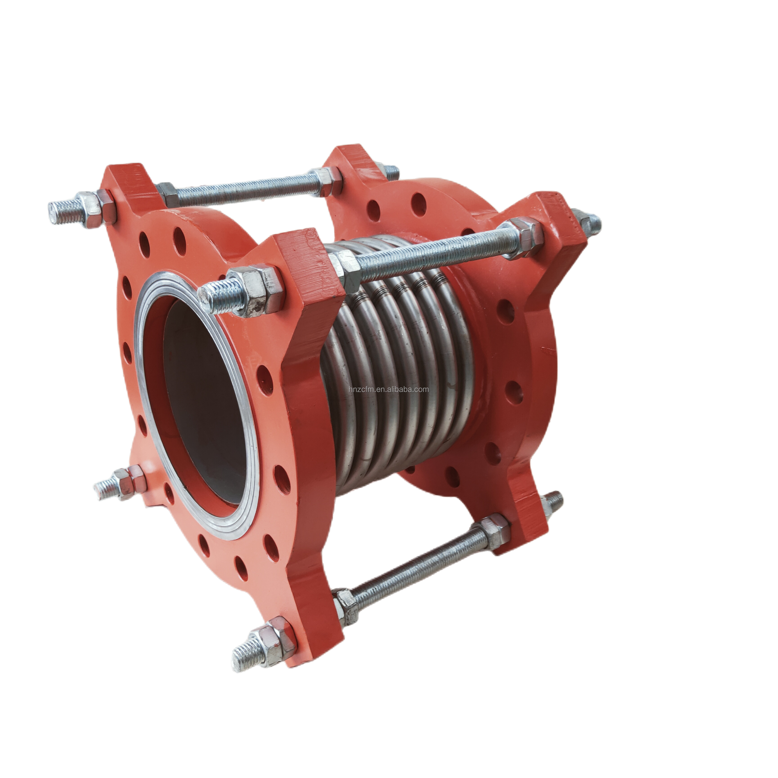 8" High Pressure Ptfe Bellows Expansion Joints Stainless Steel Flange Steam Chemical