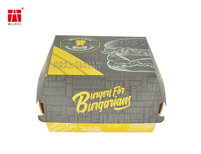 Wood Pulp Recycled 3/8in Food Packaging Gift Boxes Chicken Hamburger Use