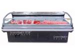 1000L Meat Display Freezer Food Showcase With Curtain