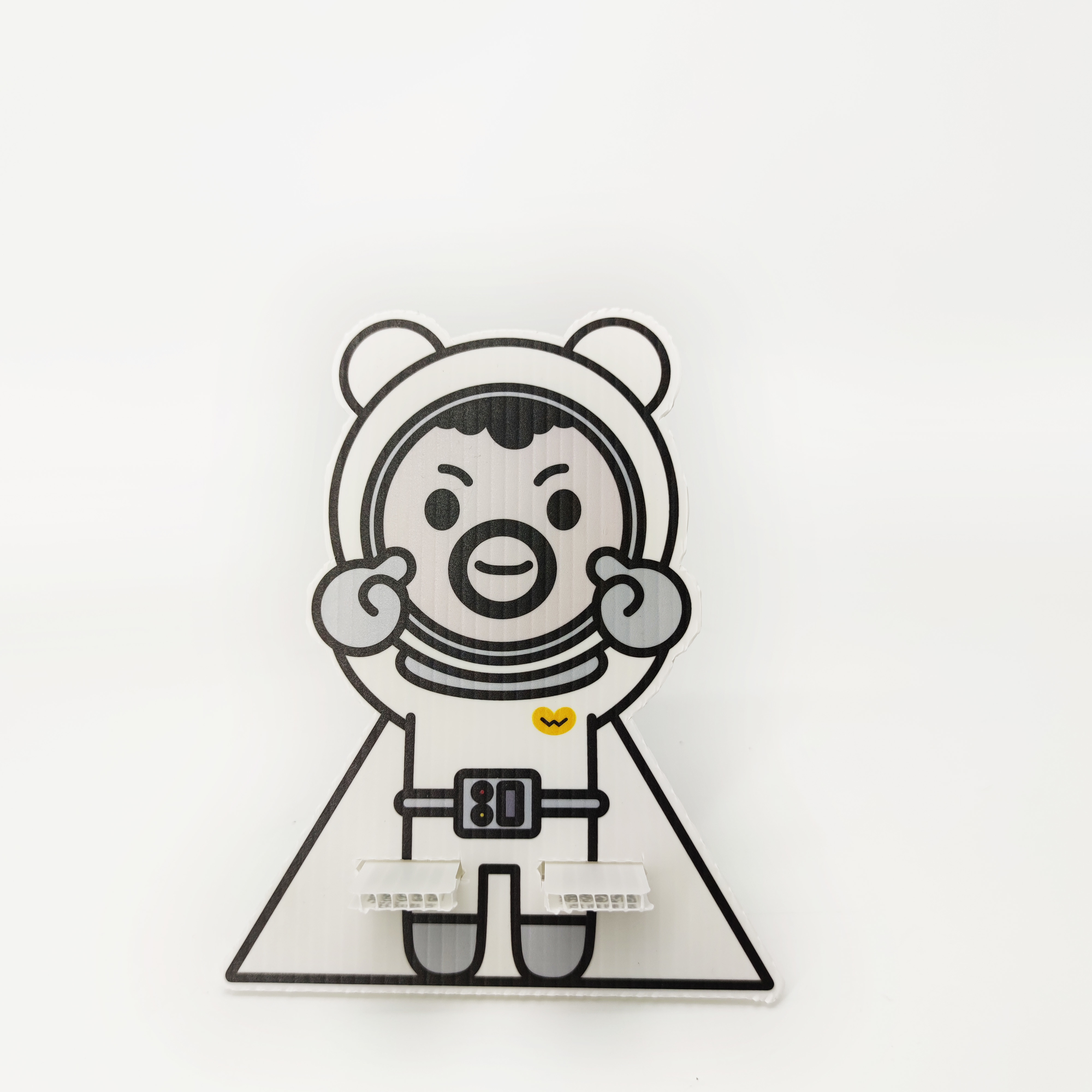 Leiser 3mm PP Corrugated Sheet Cardboard Phone Stand HD Cartoon Printing