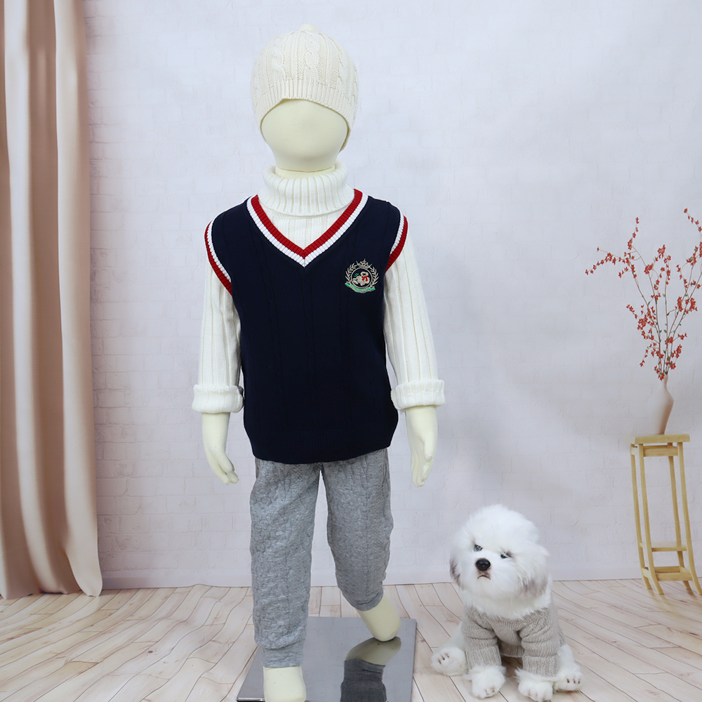Kids Winter Custom Baby Jumper Autumn Winter Waistcoat Pullover Knitting Boy Sweater Vest