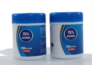 China 60pcs Nonwoven 75% Alcohol Disinfectant Wipes / Wet Cleaning Wipes Safe wholesale