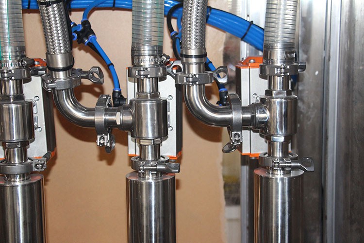 Easy Operate Automatic Oil Filling Machine 304 Stainless Steel Frame