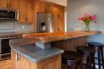 Wild Sea Foam Stone Granite Countertops , Light Green Darker Grays Vein Granite