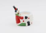 Ceramic Hand Painted Candle Holders Earthenware Material For Christmas