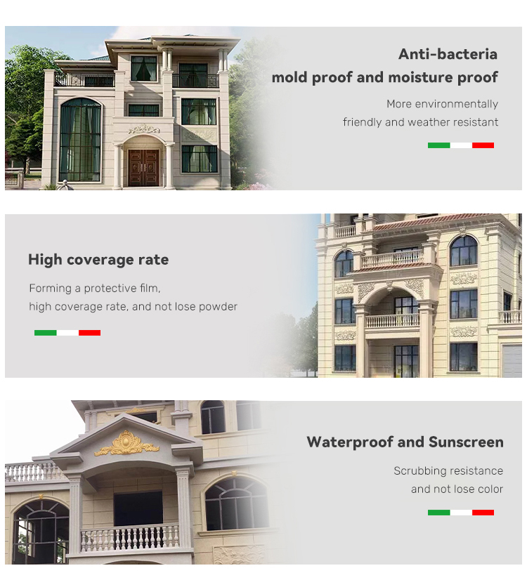 Waterproof Architectural Exterinal Engineering Coatings Granite Stone Finish Paint