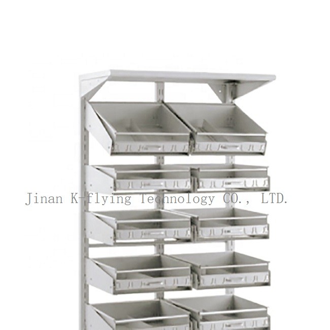 H198cm Stainless Steel Medical Cabinet Adjustable Rack