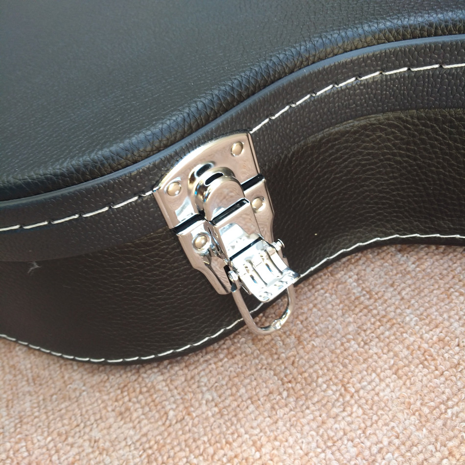 High quality hollow body jazz electric guitar, rosewood fingerboard black binding electric guitar, free shipping