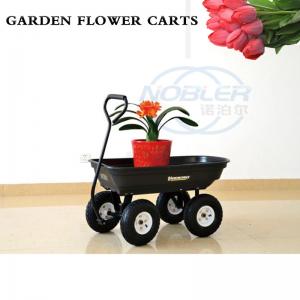 China Green Potted Garden Trolley Cart Inflatable Wheel Easy And Easy wholesale