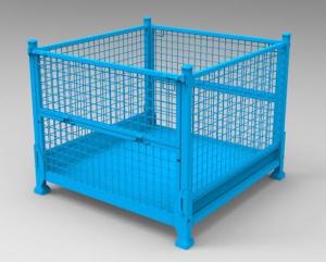 China Collapsible Steel Wire Mesh Warehouse Stillage Storage Box wholesale