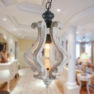China Small wood chandelier Pendant Lighting lamp Fixtures (WH-CI-57) wholesale