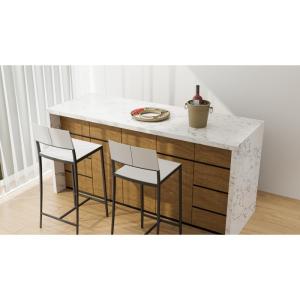 China 3200x1600 Waterfall Counter Tops Polished Waterfall Countertop Island wholesale