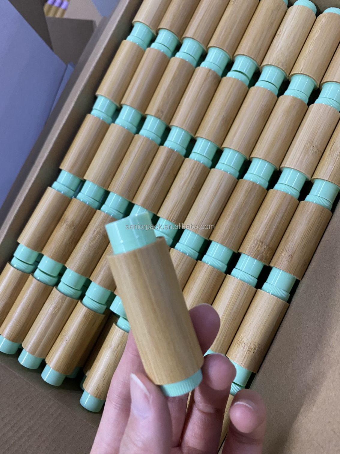 3g 5g Lip Balm Container Round Bamboo Lipbalm Packaging Tubes for Sustainable and Environmentally Friendly Beauty
