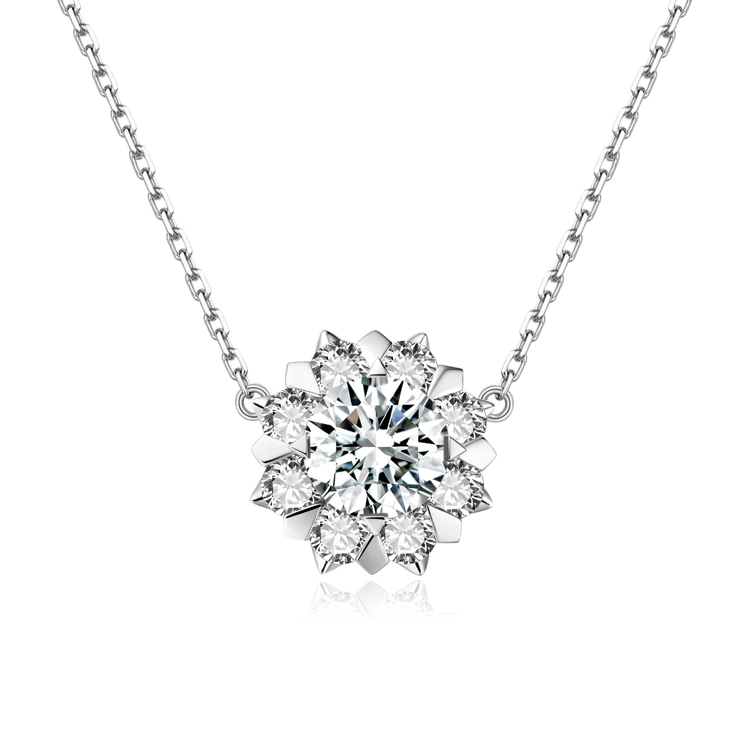 Hot Sale 18k Gold Lab-Grown Diamond Pendant White Lab-Grown Diamond Pendant fashion jewelry New Style Pendant