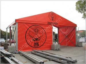 China Flame Retardant Orange Fabric Covered Structures Commercial Event Tents wholesale