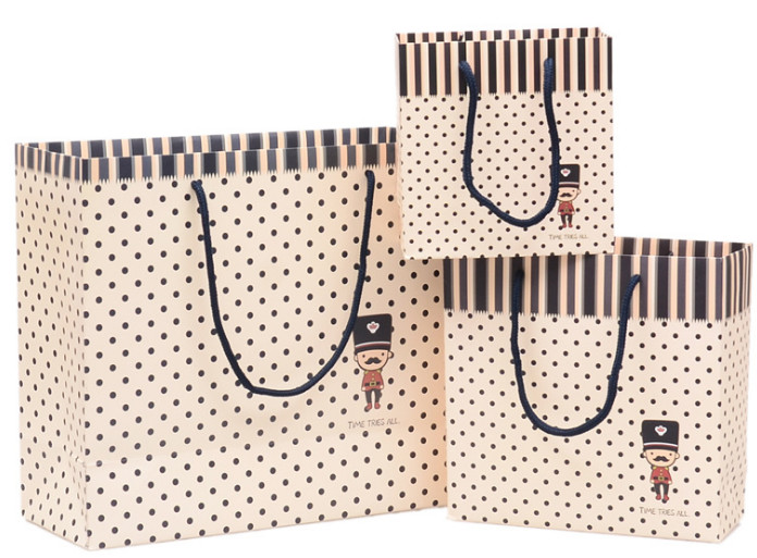 New Products Business Spotted Little Soldier Gift Bags Paper Bags Handbags Bags Gift Bags Clothing Bags