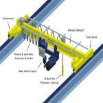 Single girder electric hoist overhead crane 5 ton for sale
