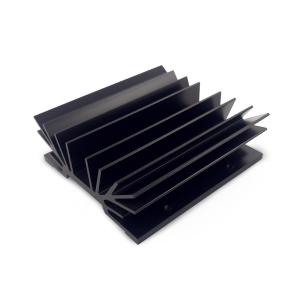 China Anodized Black Aluminum Extruded Heat Sink High Precision Durable wholesale