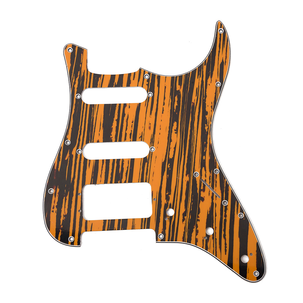 3 Ply Electric Guitar Pickguard Zebra 11 Holes Scratch Plate For ST Style Electric Guitar Accessories Parts