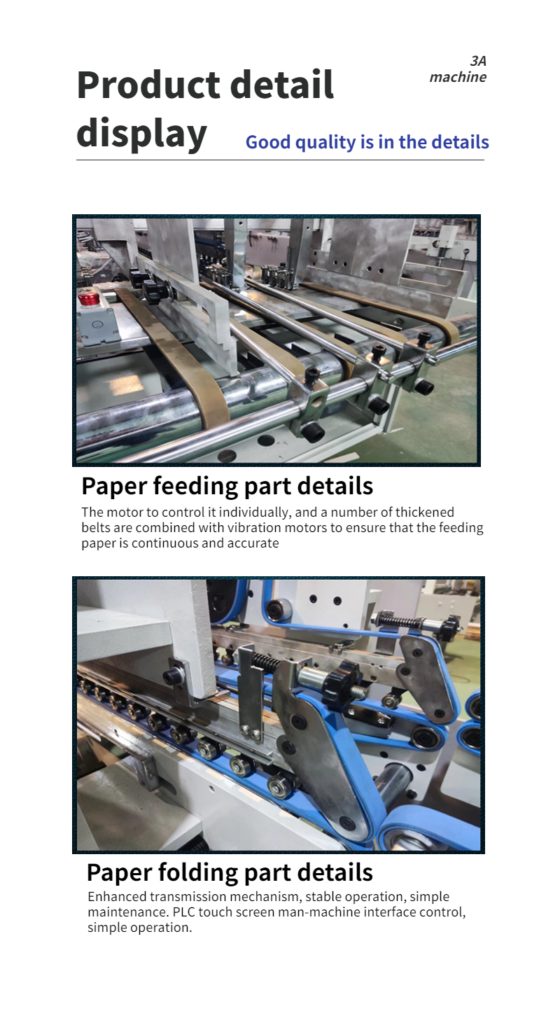 Automatic Box Making Folder Gluer Machine for Timely Delivery and Suitable Box Sizes