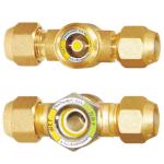 Brass Body Refrigeration Sight Glass AC WODE Custom -40 Degree