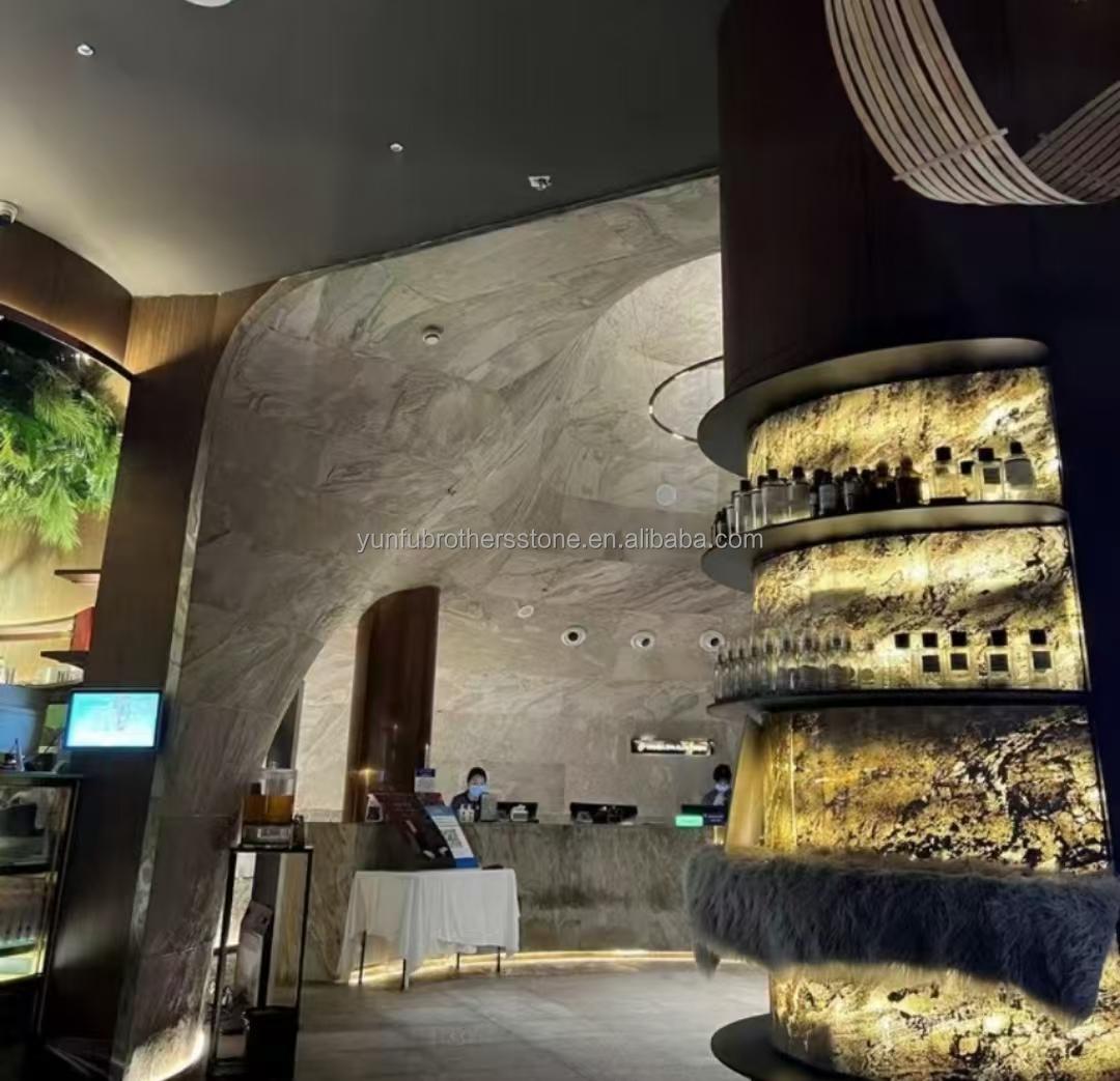 Ultra-Thin Backlit Stone Panels for Modern Style Indoor Decoration in Villa and Hotel