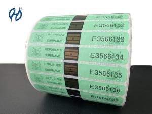 China Customizable Adhesive Tax Stamp Duty Security Paper For Wine wholesale
