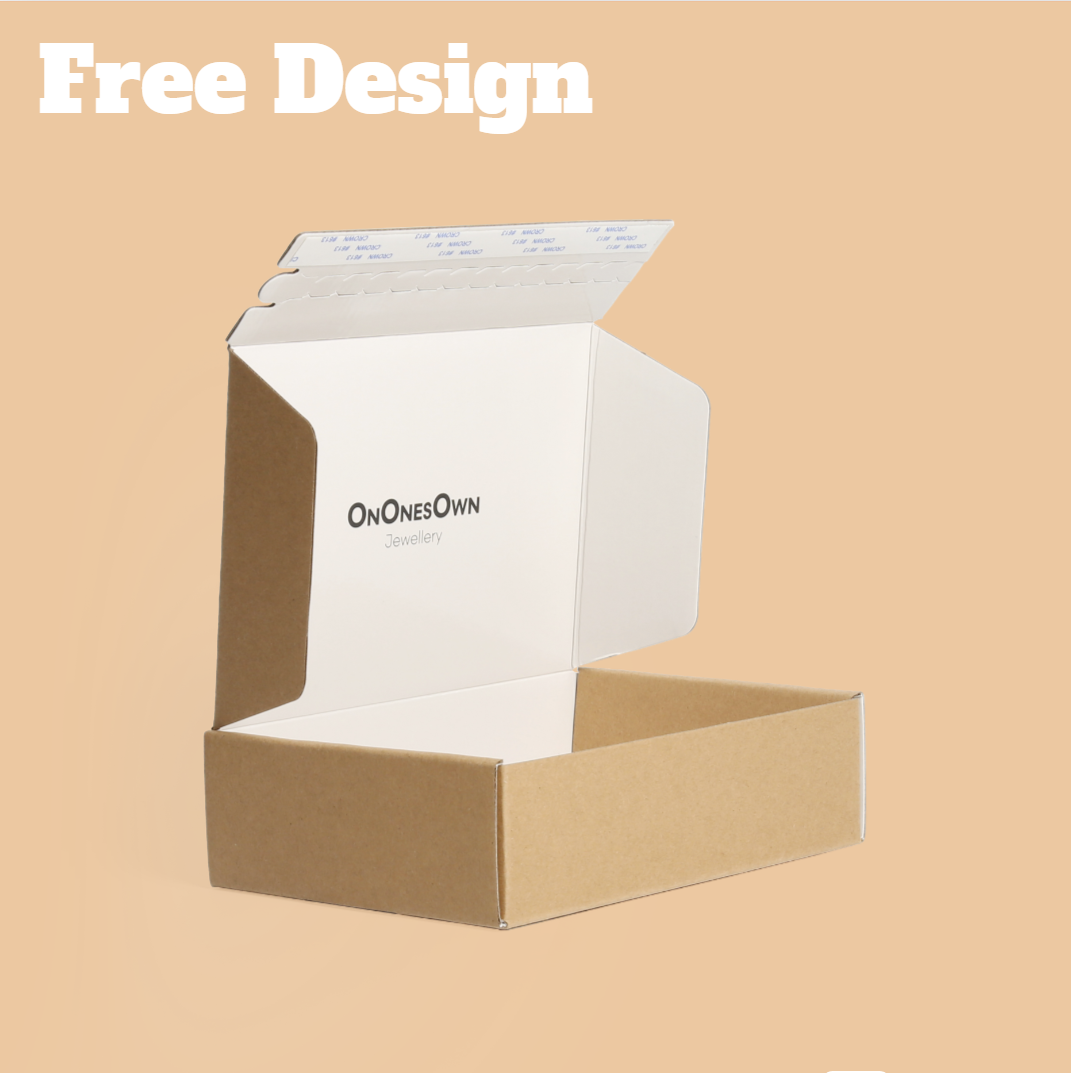 Eco-Friendly Pantone CMYK Custom Color Corrugated Cardboard Tuck End Box With Handle For Bit Items Products