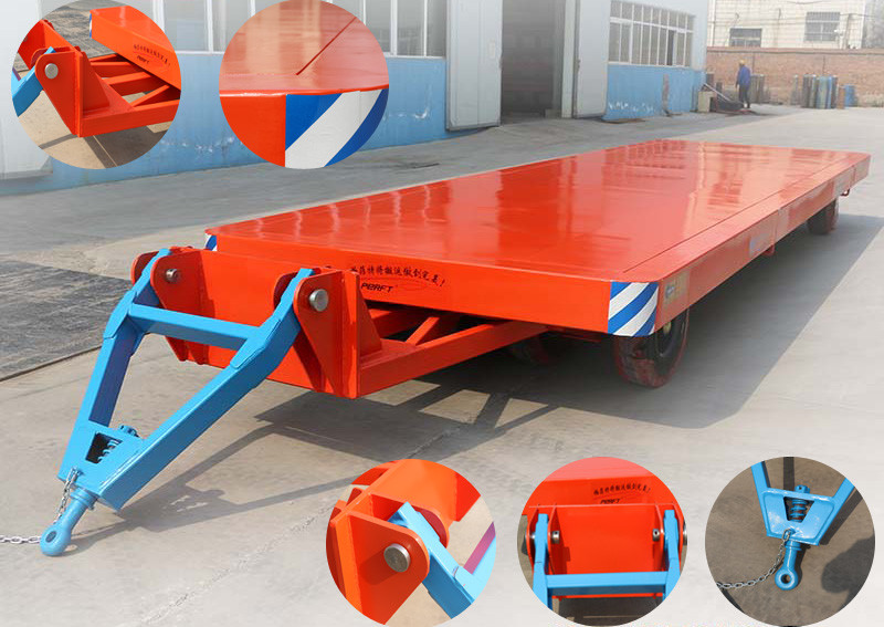 Flat Bed Customization Color Non Power Towed Steel Plant Trailer