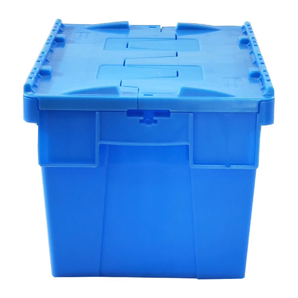400x300x260mm Heavy Duty Nesting Crates Plastic Totes Warehouse Storage