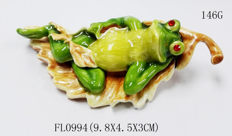 Frog enamel trinket jewelry box frog shape fancy jewelry gift box for Jewerly