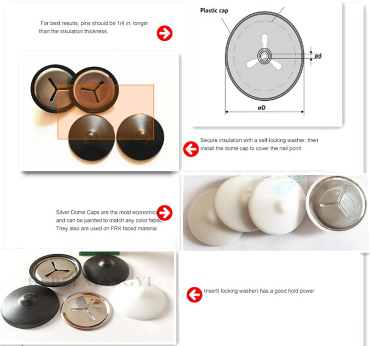 43mm Plastic Cover Dome Cap Washer Ship Building Industry