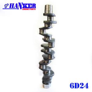 China 6D17 6D24 Diesel Engine Crankshaft 114kgs For Excavator wholesale
