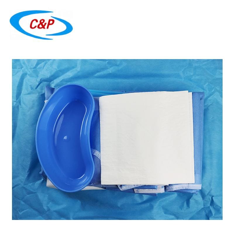 Blue C Section Surgical Drape For Medical Customizable Design