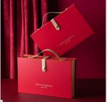 OEM Red Glossy Collapsible Magnetic Gift Boxes UV Coating