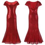 hot sale polyester short sleeve long women Bodycon evening beaded dress with