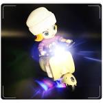 Finished Goods Children's Dazzling Electric Motorcycle Toy 360 Rotating Swinging