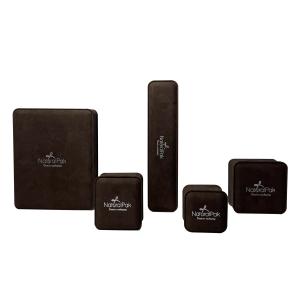 China Brown Suede Luxury Jewelry Packaging Boxes Bangle Bracelet Storage Box OEM ODM wholesale
