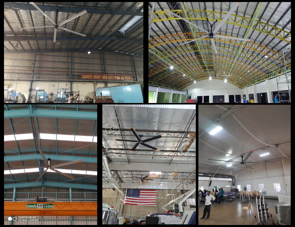 HVLS FANS With Patented Blade Design Delivers 25% More Airflow At Same RPM