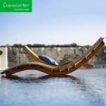 Modern Outdoor Furniture Villa Hotel Garden Solidwood Teak Lounge Chair for