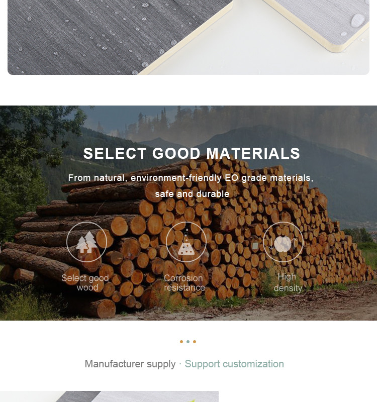 Wood Grain Wall Panels Bamboo Charcoal Wood Veneer 5mm 8mm