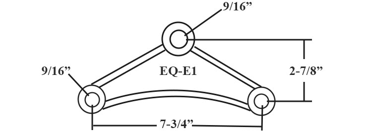 Trailer Axles Standard Cast Iron E-1 Trailer Equalizer For Trailer Parts