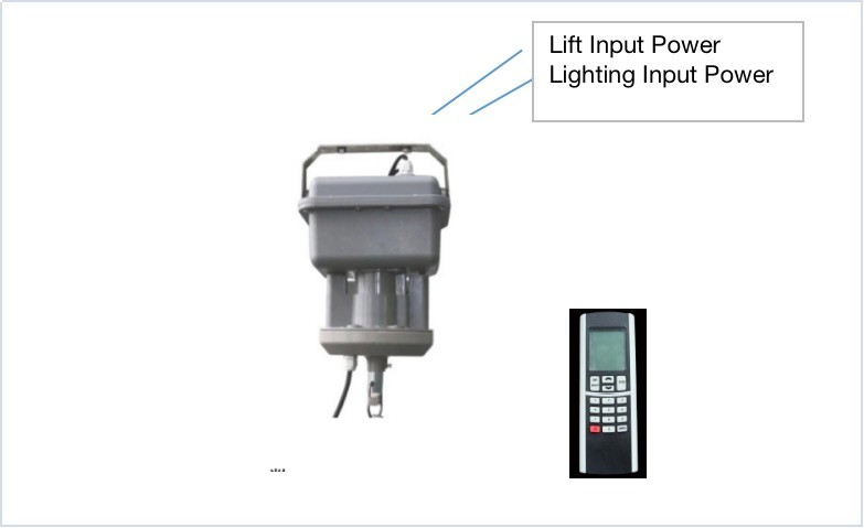 Electric High Bay Light Lifter Ufo 2kg To 8kg for Subway Station