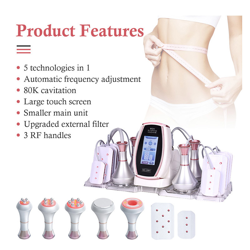 80Khz Laser Cavitation Machine RF Vacuum Lipo Laser Fat Burning