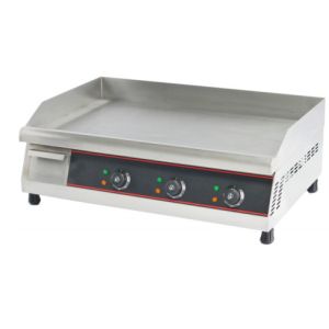 Electric Stainless Steel Restaurant Griddle With 0℃~100℃ Temperature Control